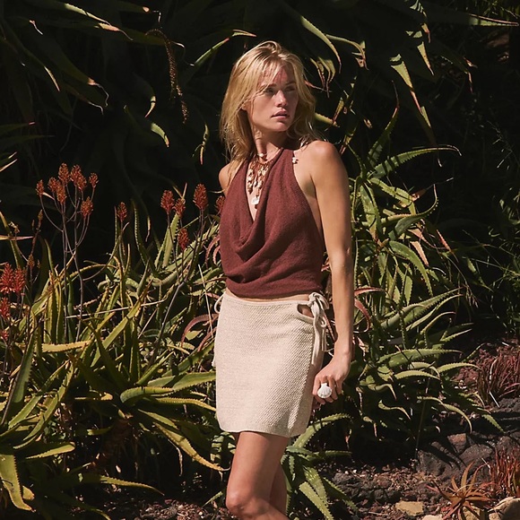 NWTS FREE PEOPLE KNIT MINI SKIRT (M) - Picture 2 of 12